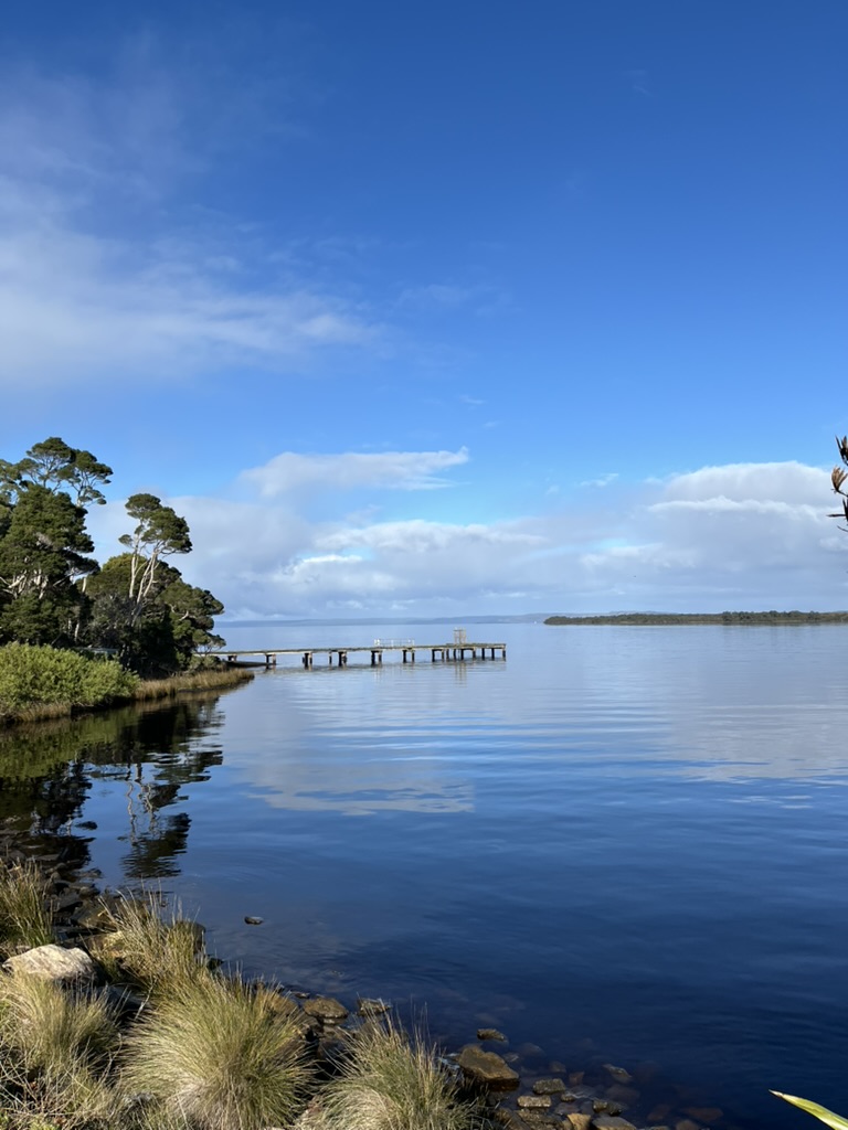 Macquarie Harbour, Strahan — the calm before departure.